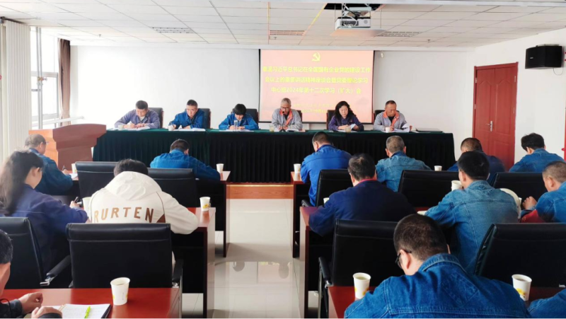 工投公司黨委召開理論學(xué)習(xí)中心組2024年第十二次學(xué)習(xí)（擴大）會重溫習(xí)近平總書記在全國國有企業(yè)黨的建設(shè)工作會議上的重要講話